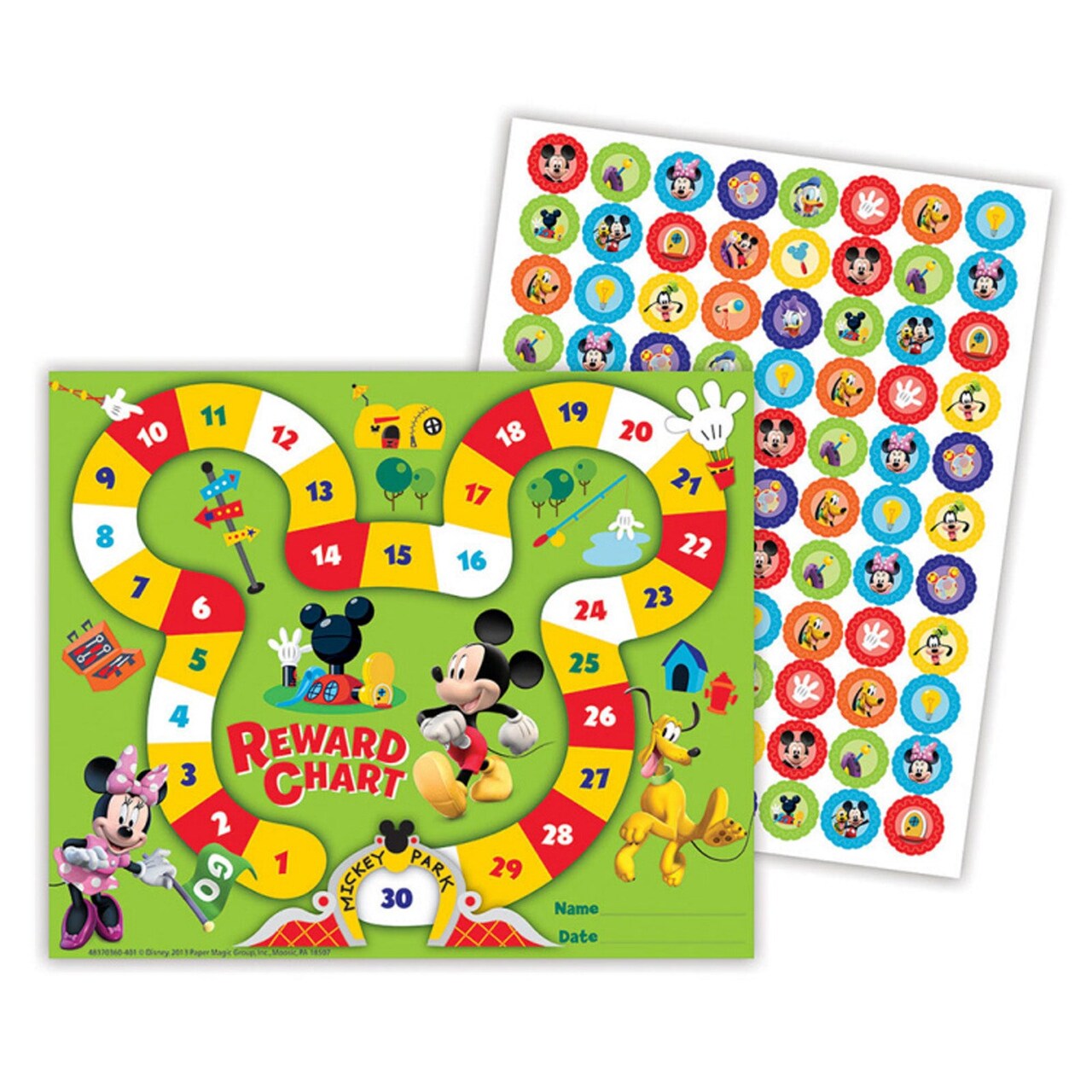 Mickey Mouse Clubhouse® Mickey Park Mini Reward Charts with Stickers, 36 Charts